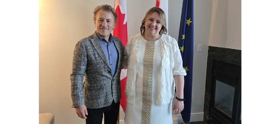 Como único país no europeo, Colombia fue invitada a la entrega de la Presidencia del Consejo Europeo por parte de la Delegación de Polonia